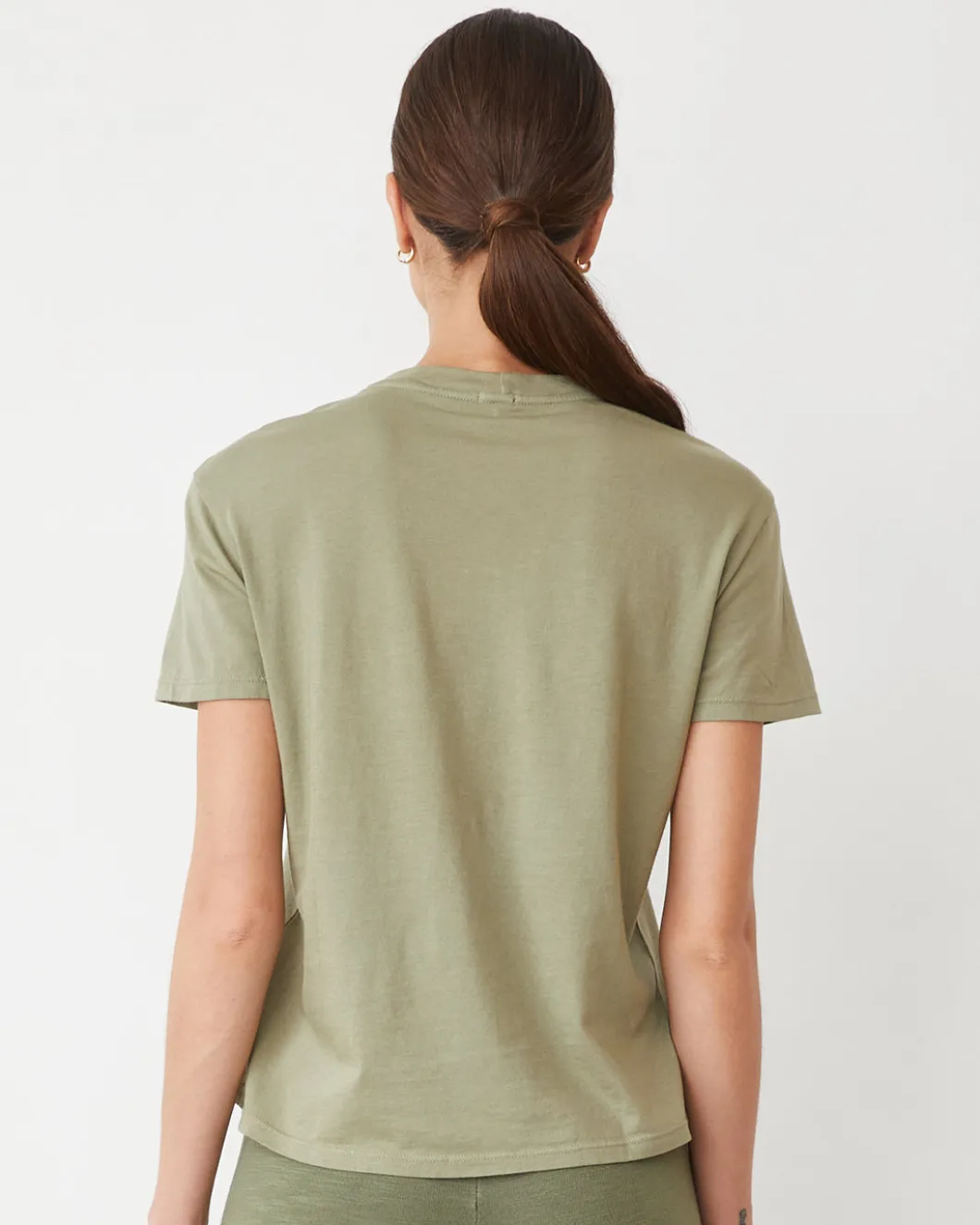 MONROW Basic Crew Neck Tee ARMY Best