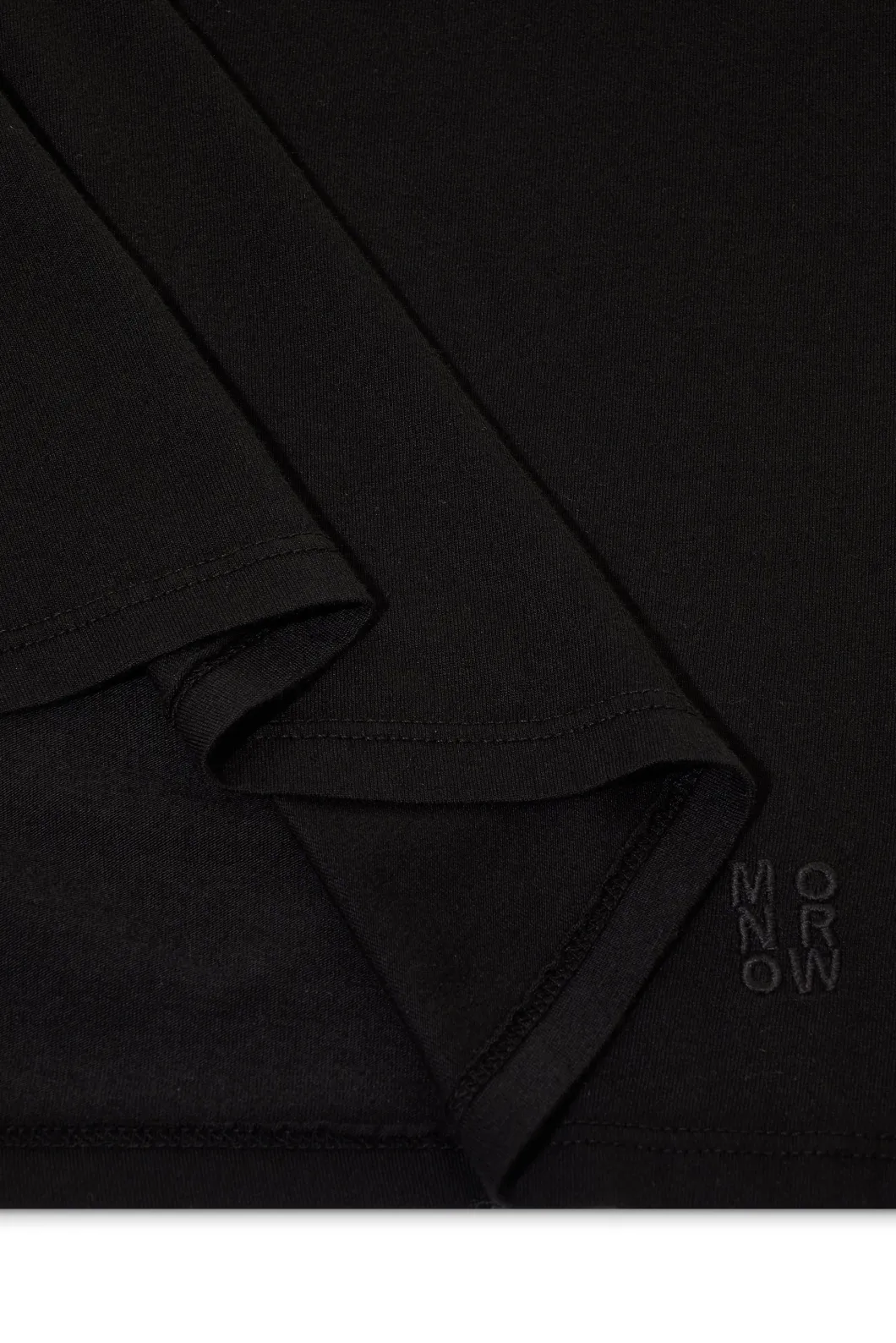 MONROW Basic Crew Neck Tee BLACK Store