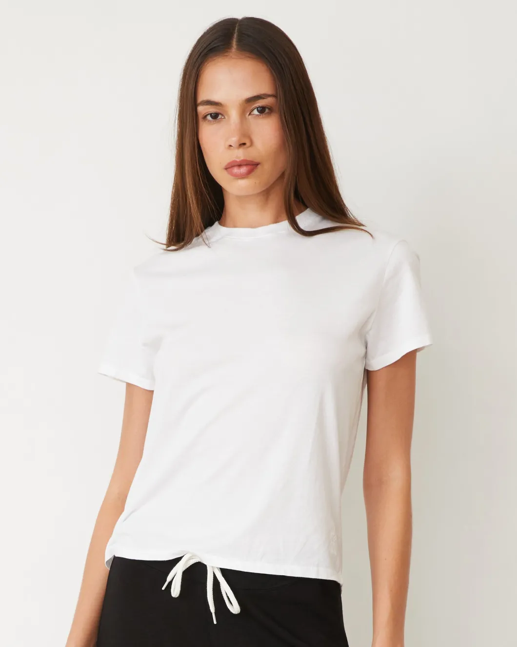 MONROW Basic Crew Neck Tee WHITE Store