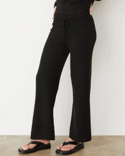 MONROW Boucle Knit Relaxed Pant BLACK Sale