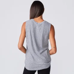 MONROW Boyfriend Muscle Tank GRANITE Best