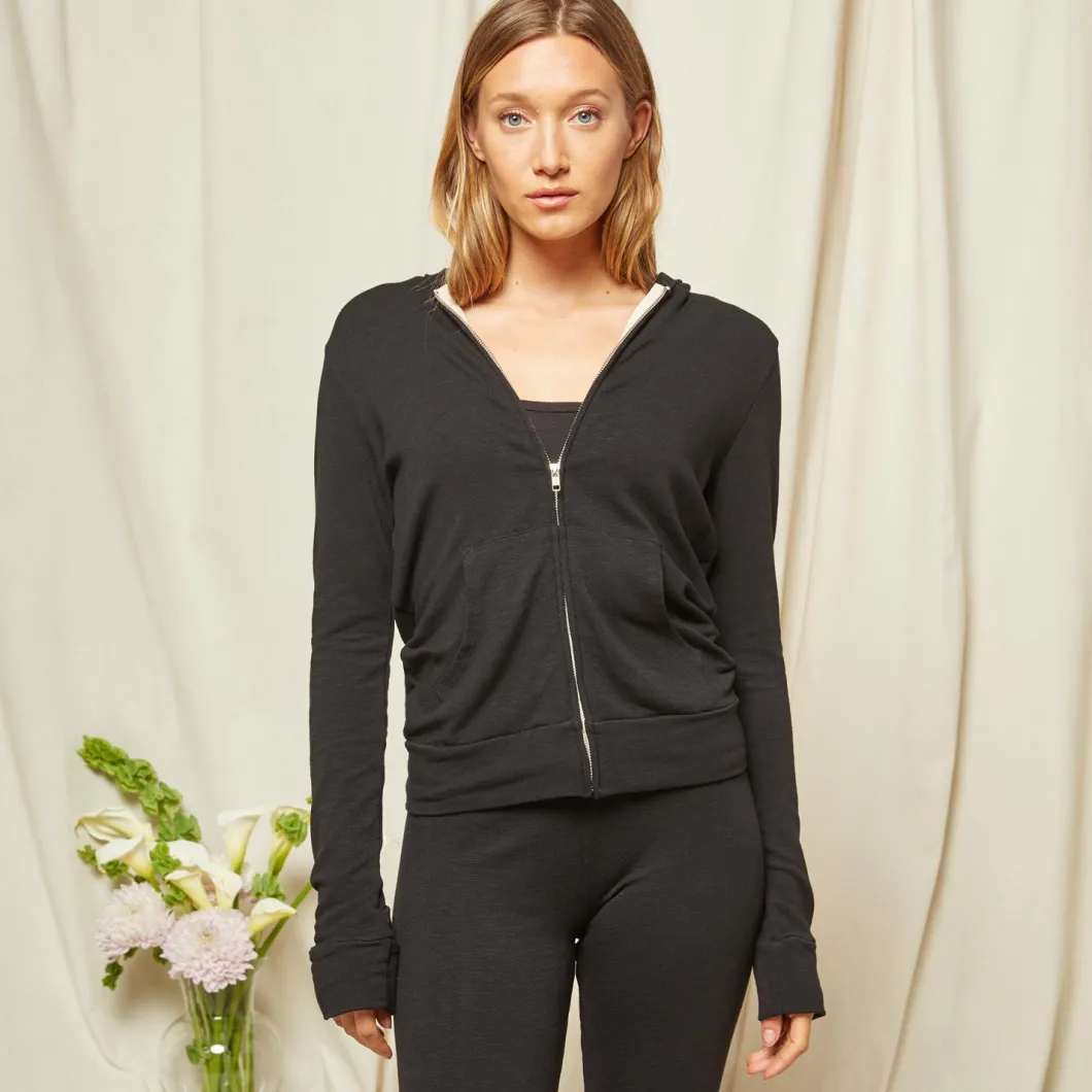 MONROW Bridal Supersoft Zip Up Hoody BLACK Online