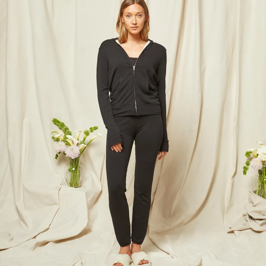 MONROW Bridal Supersoft Zip Up Hoody BLACK Online