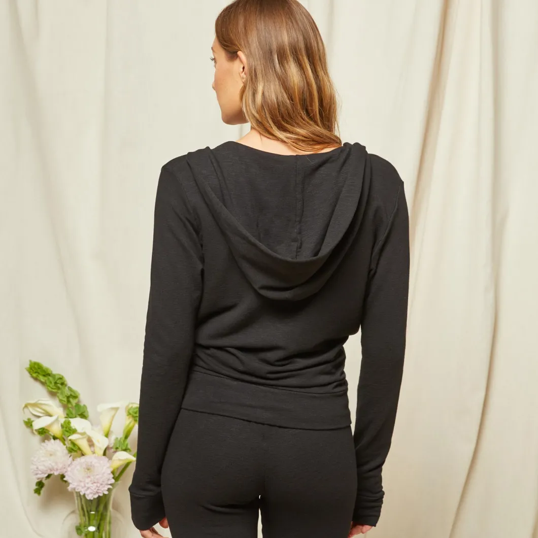 MONROW Bridal Supersoft Zip Up Hoody BLACK Online