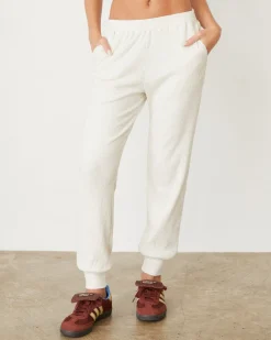 MONROW Brushed Rib Cuff Sweat NATURAL Best