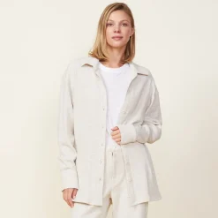 MONROW Brushed Thermal Shirt ASH Flash Sale