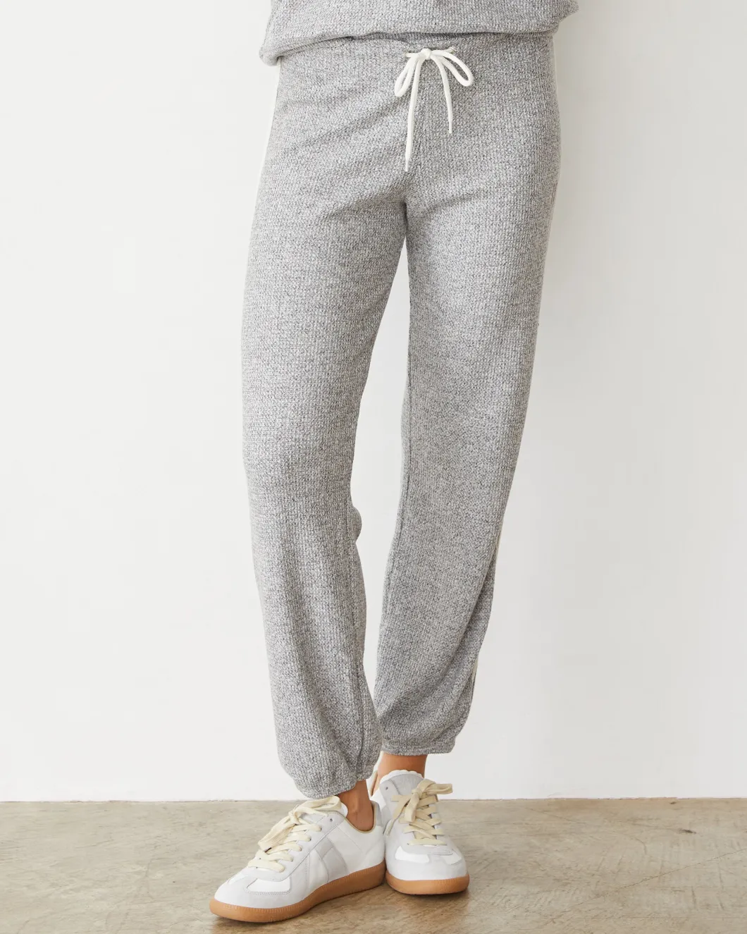 MONROW Brushed Thermal Vintage Sweat HEATHER/ASH Fashion