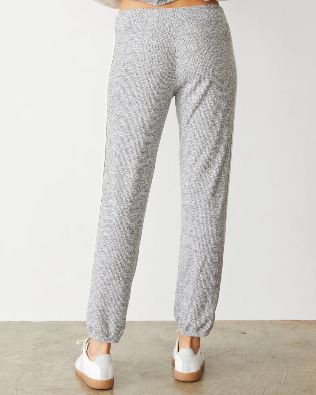 MONROW Brushed Thermal Vintage Sweat HEATHER/ASH Fashion