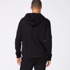 MONROW Bungee Cord Quarter Zip Hoody BLACK Hot