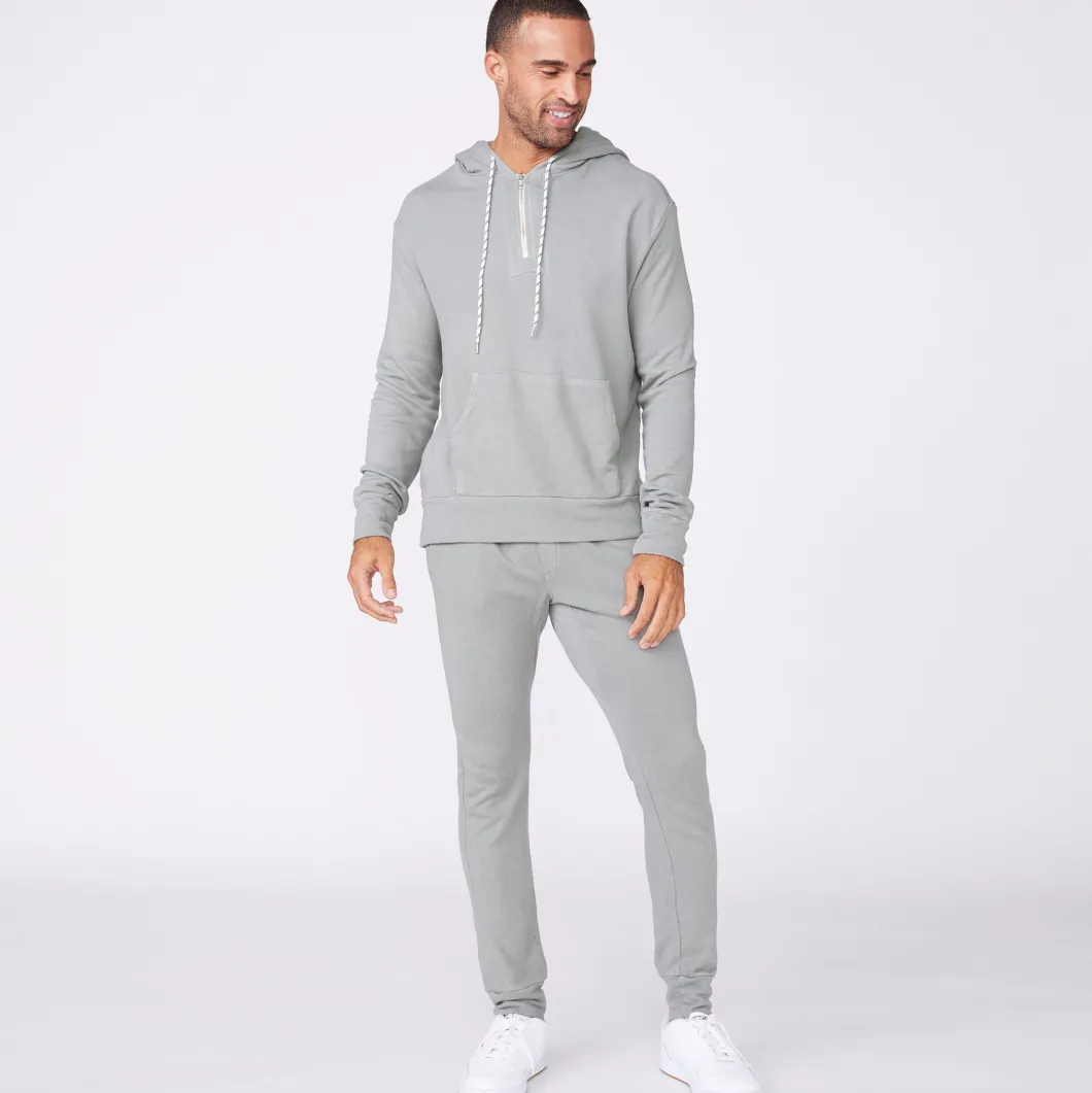 MONROW Bungee Cord Quarter Zip Hoody GUNMETAL Best