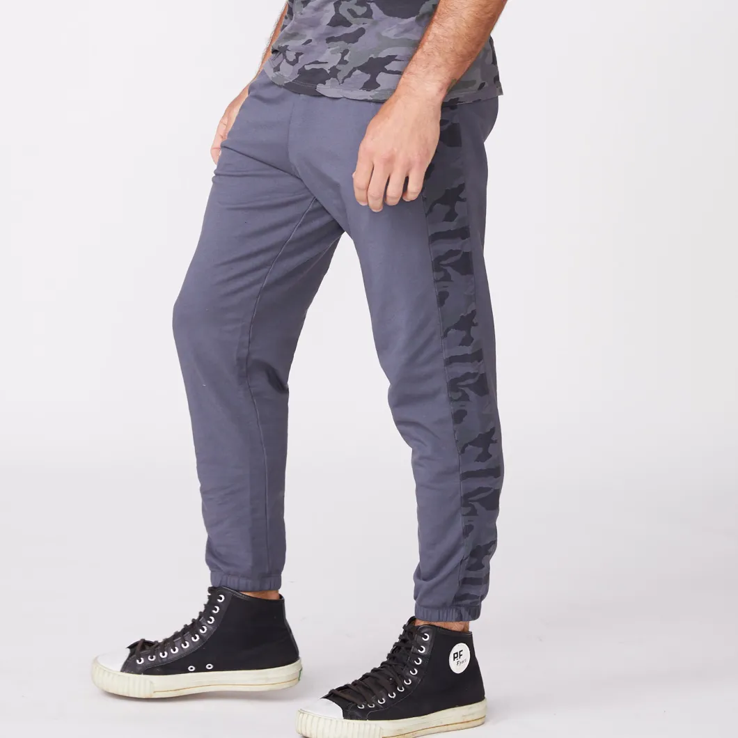 MONROW Camo Stripe Lounge Sweats VINTAGEBLACK Discount