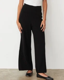 MONROW Cashmere Crop Pant BLACK New