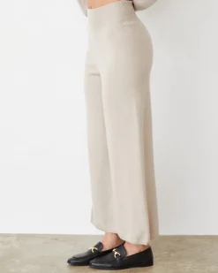 MONROW Cashmere Crop Pant CHALK Cheap