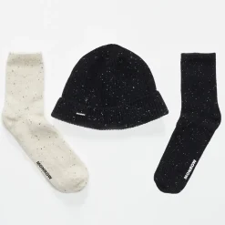 MONROW Cashmere Neps Beanie Gift Set BLACK Shop