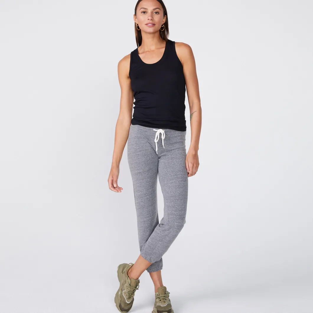 MONROW Cotton Modal Narrow Tank - Color BLACK Best