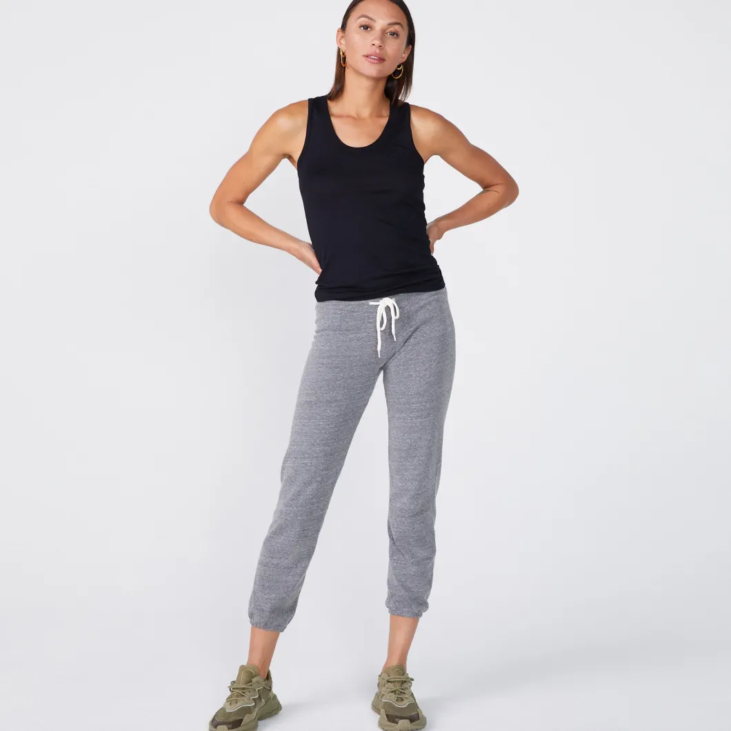 MONROW Cotton Modal Narrow Tank - Color BLACK Best