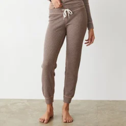 MONROW Cozy Heather Thermal Cuff Sweat PECAN Store