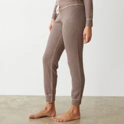 MONROW Cozy Heather Thermal Cuff Sweat PECAN Store