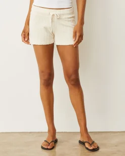 MONROW Diamond Terry Cloth Vintage Short NATURAL Shop
