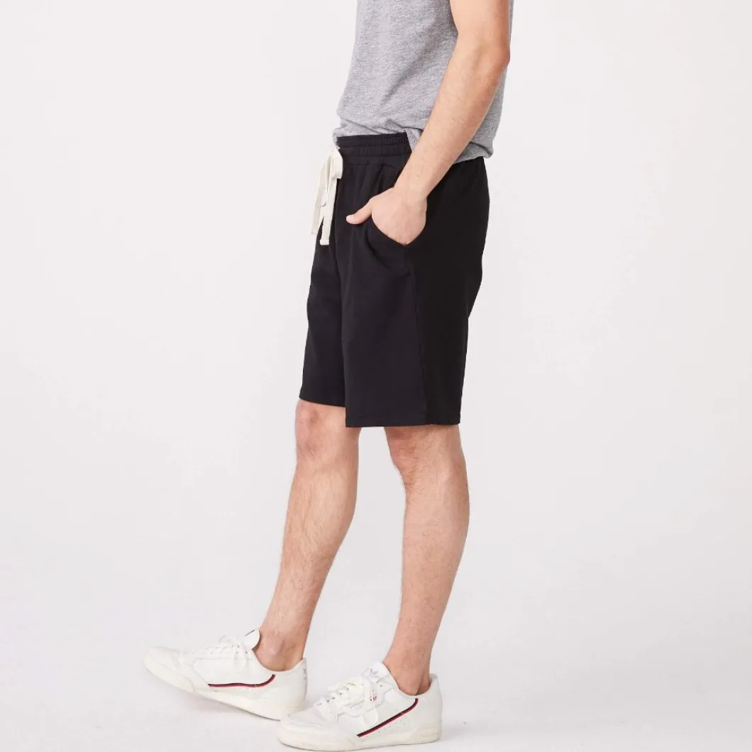 MONROW Elastic Waist Shorts BLACK Online