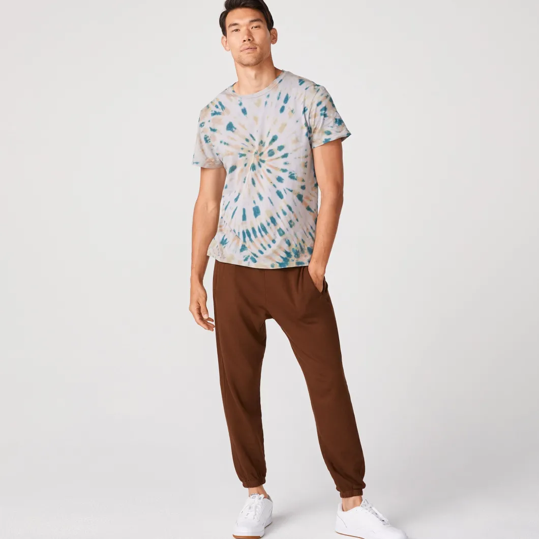 MONROW Kaleidoscope Tie Dye Relaxed Crew VINTAGEBLACK Best