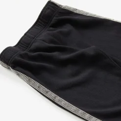 MONROW Kids Chevron Trim Elastic Waist Sweats BLACK Outlet