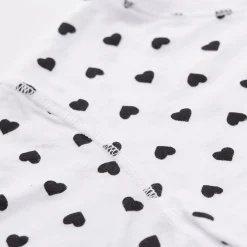 MONROW Kids Heart Crew Neck WHITE Outlet