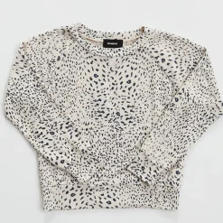 MONROW Kids Mini Cheetah Raglan Sweatshirt BONE Outlet