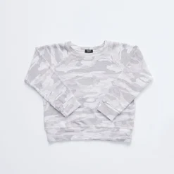 MONROW Kids Supersoft Camo Raglan WHITE Online