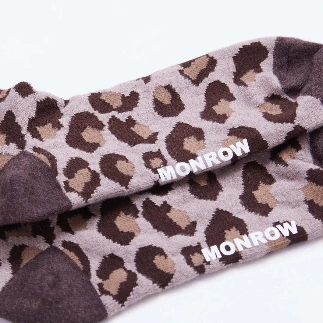 MONROW Leopard Calf Socks ICEDCOFFEE Online