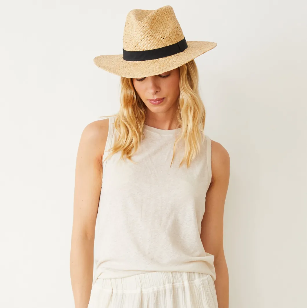 MONROW Linen Jersey Relaxed Tank PEARL Shop