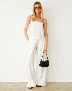 MONROW Linen Tube Tank PEARL Shop