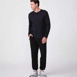 MONROW Men's Lounge Sweats - Color BLACK Hot