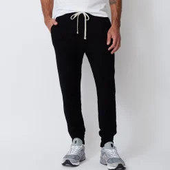 MONROW Men's Supersoft Fleece Jogger - Color BLACK Fashion