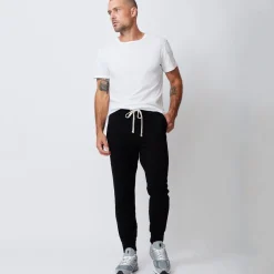 MONROW Men's Supersoft Fleece Jogger - Color BLACK Fashion