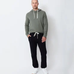 MONROW Men's Vintage Sweats - Color BLACK Shop