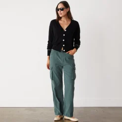 MONROW Mini Corduroy Parachute Pant CACTUS Best Sale