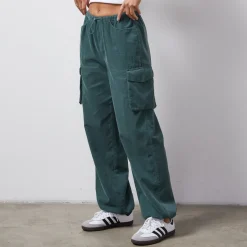 MONROW Mini Corduroy Parachute Pant CACTUS Best Sale