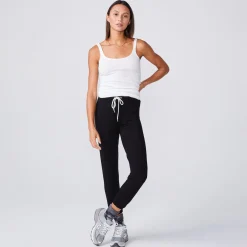 MONROW Narrow Rib Tank - Color WHITE New