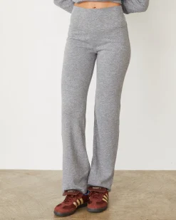 MONROW Original Fleece Flare Pant GRANITE Best Sale