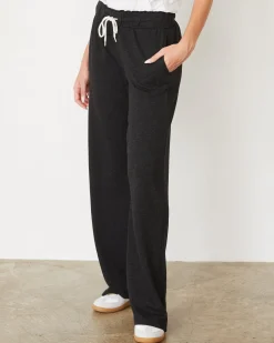 MONROW Original Fleece Straight Leg Sweat BLACK Store