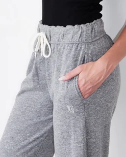 MONROW Original Fleece Straight Leg Sweat GRANITE Fashion