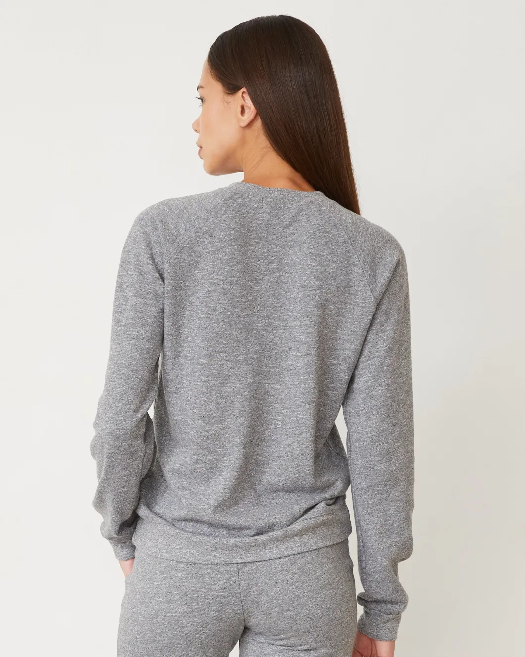 MONROW Original Fleece Vintage Raglan GRANITE Outlet