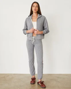 MONROW Original Fleece Vintage Sweat GRANITE Discount