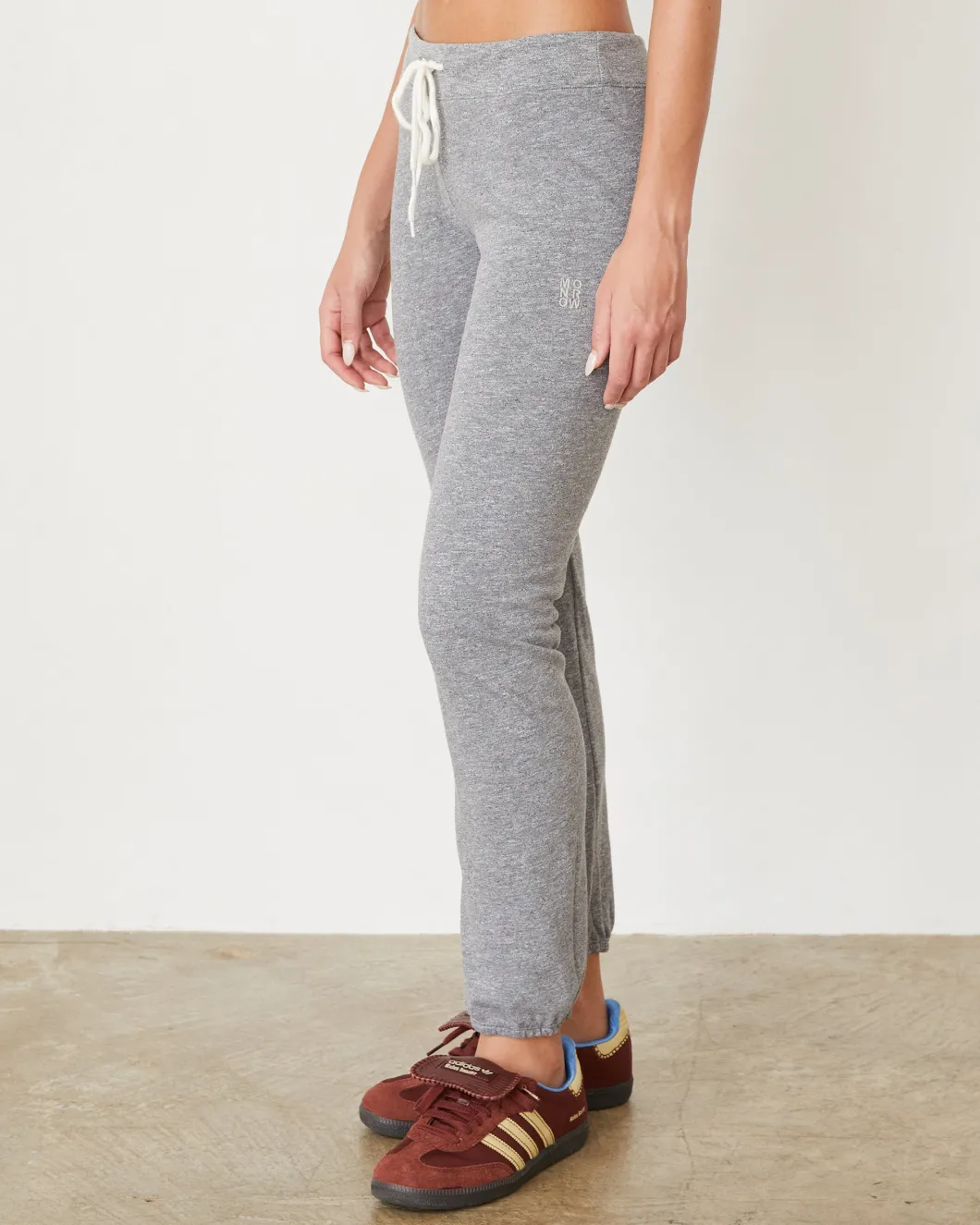 MONROW Original Fleece Vintage Sweat GRANITE Discount