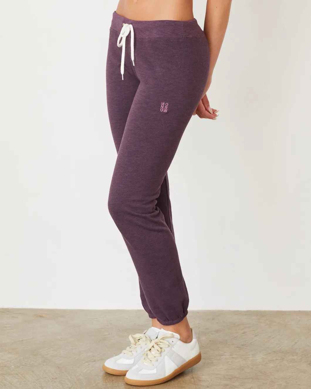 MONROW Original Fleece Vintage Sweat HEATHEREDGRAPE New