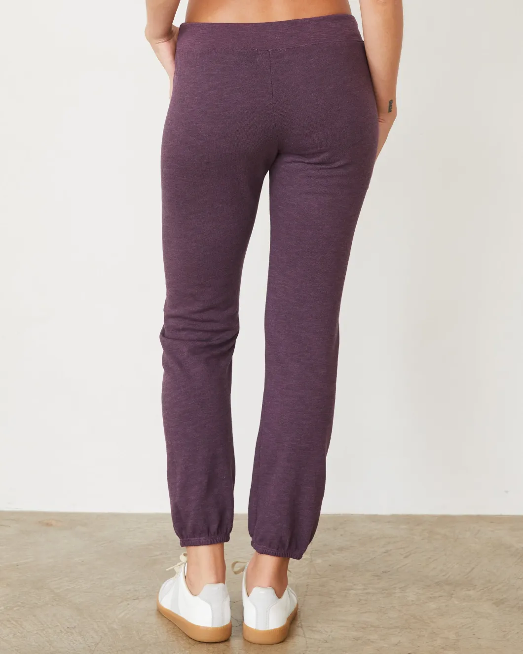 MONROW Original Fleece Vintage Sweat HEATHEREDGRAPE New