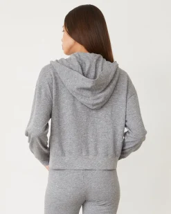 MONROW Original Fleece Zip Up Hoody GRANITE Shop