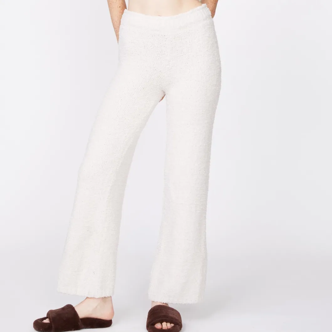 MONROW Plush Sweater Pants - Color CHALK Sale