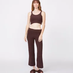 MONROW Plush Sweater Pants - Color COCOA Cheap